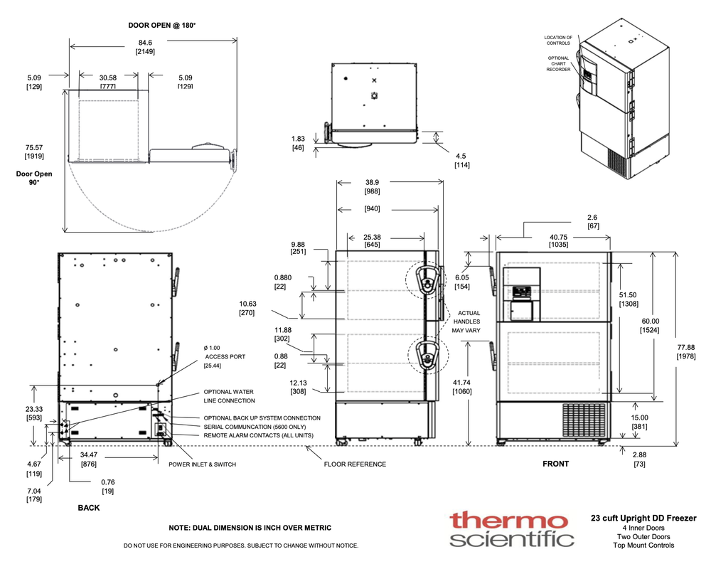 Used -80 Freezer - ThermoScientific model 989 -86 ULT upright